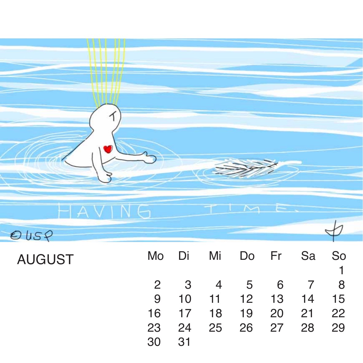 Seelenfutterkalender 2027 – August