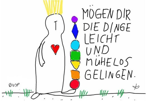 Postkarte "Mögen Dir die Dinge leicht und mühelos gelingen"