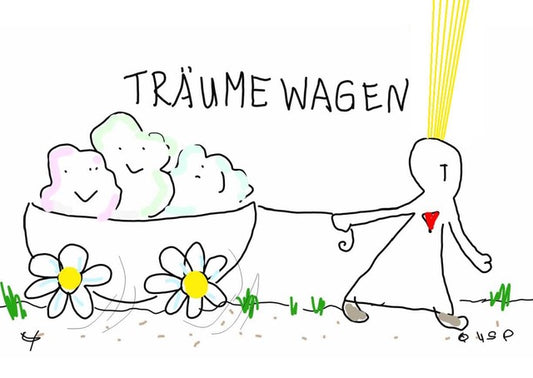 Postkarte "Träume wagen"