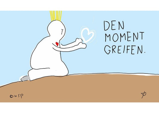 Postkarte "Den Moment greifen"