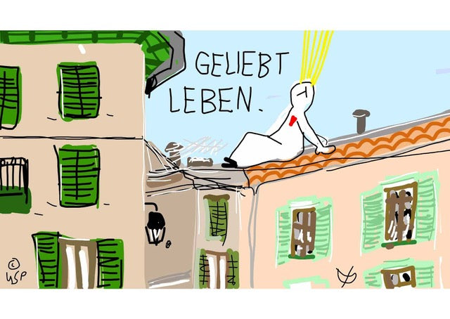 Postkarte "Geliebt leben"