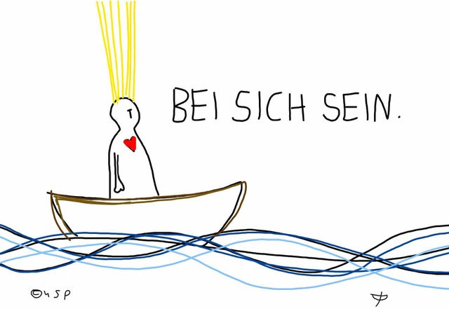 Postkarte "Bei sich sein"
