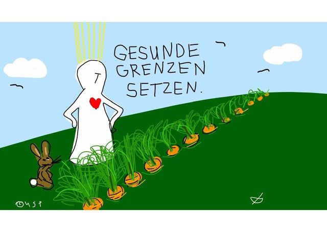 Postkarte "Gesunde Grenzen setzen"