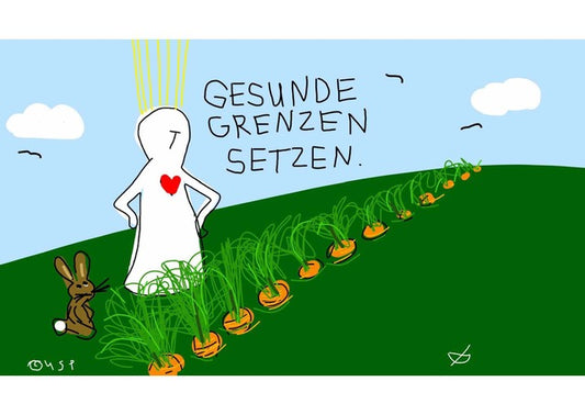 Postkarte "Gesunde Grenzen setzen"