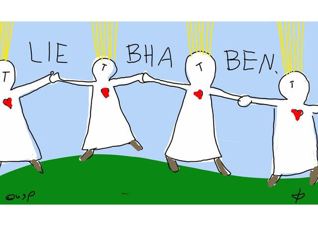 Postkarte "Liebhaben"
