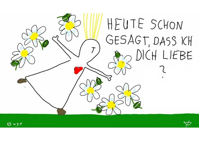 Postkarte "Heute schon gesagt, dass ich Dich liebe?"