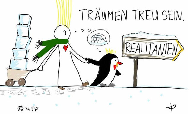Postkarte "Träumen treu sein"