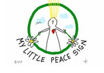 Postkarte "My little peace sign"