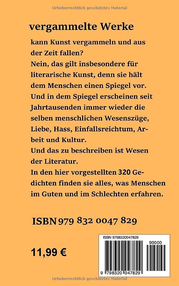 Vergammelte Werke: Gedichte aus dem Leben - Gebundenes Buch