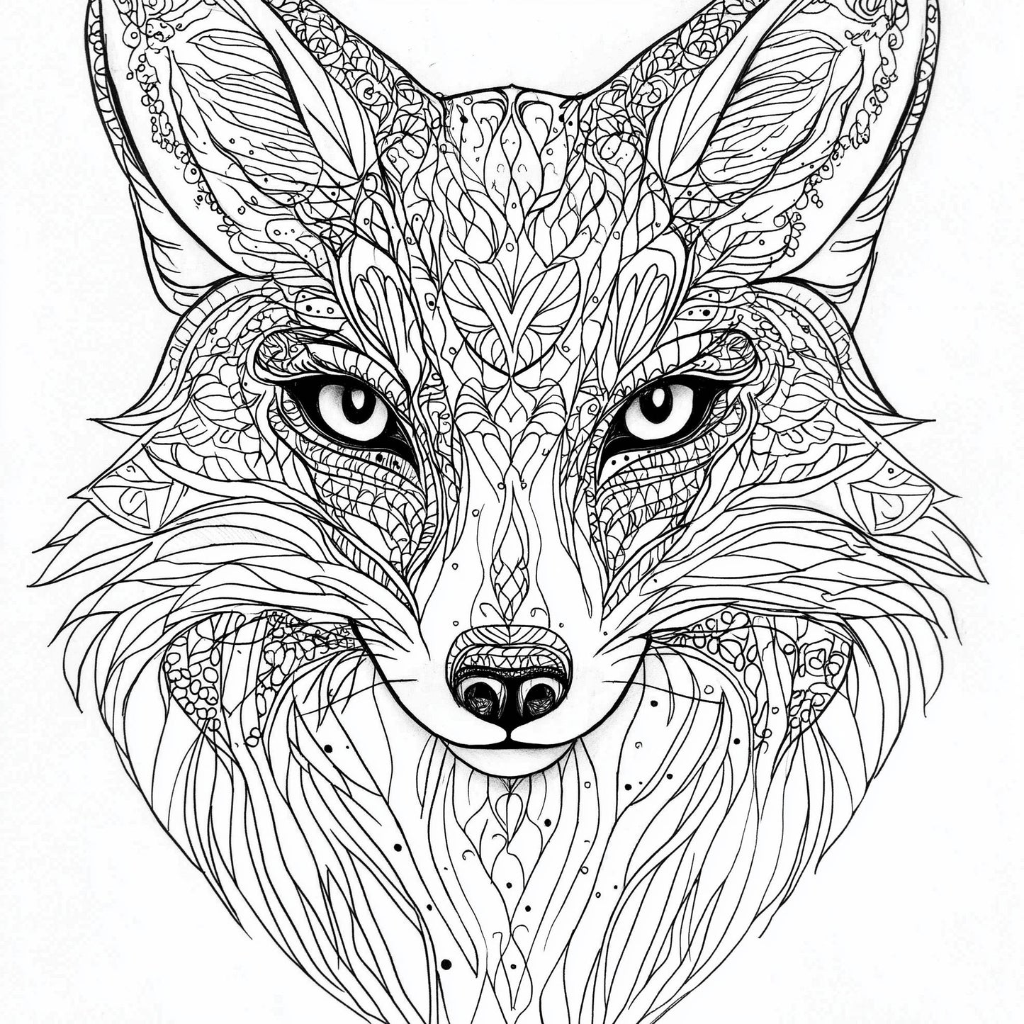 Ausmalbuch - Krafttiere