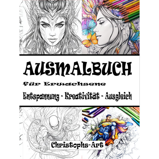 Ausmalbuch - Helden