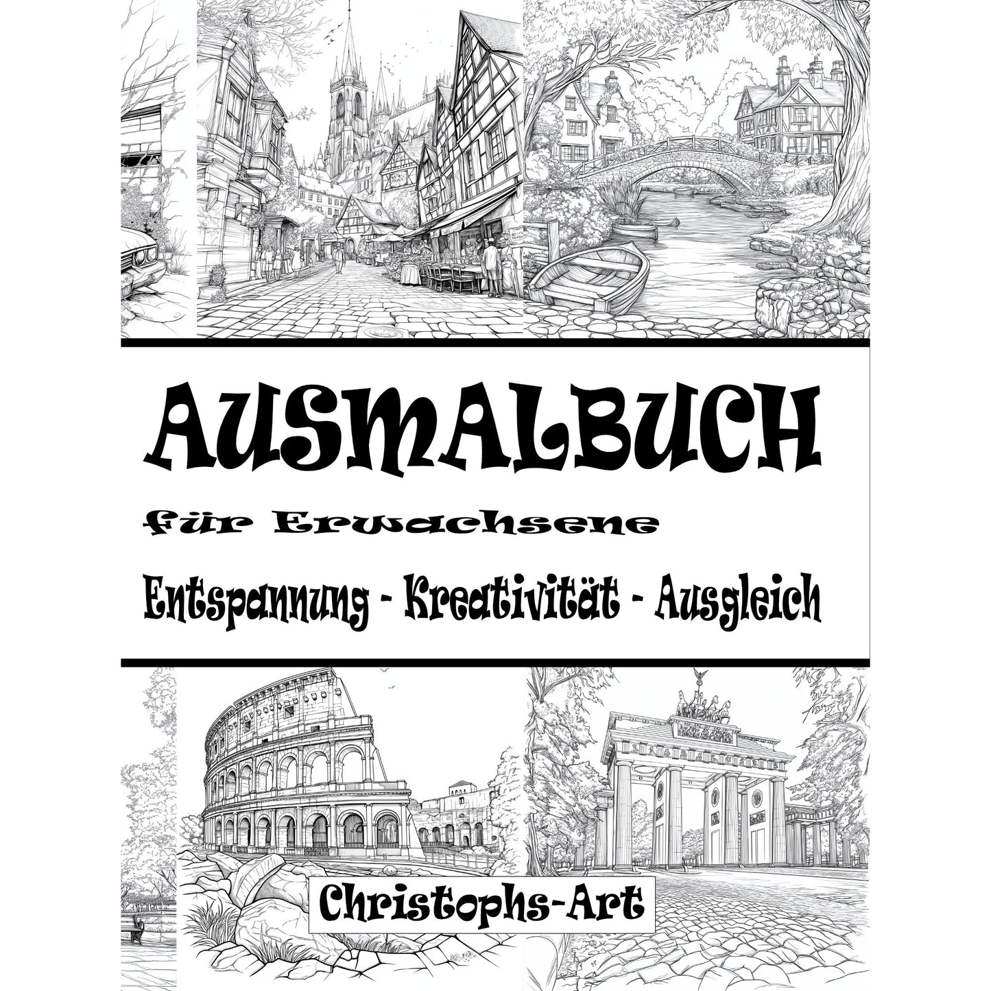 Ausmalbuch - Stadt
