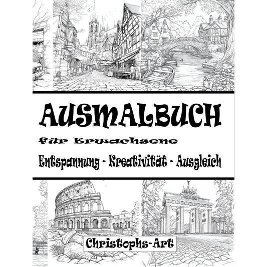 Ausmalbuch - Stadt
