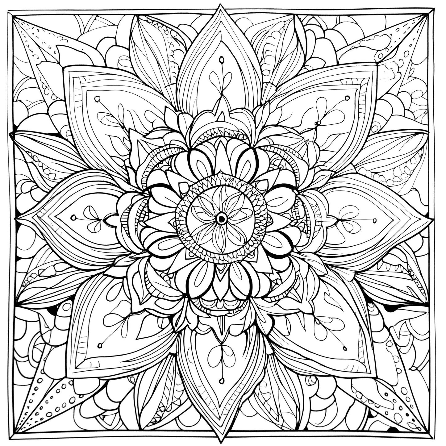 Ausmalbuch - Symmetrie