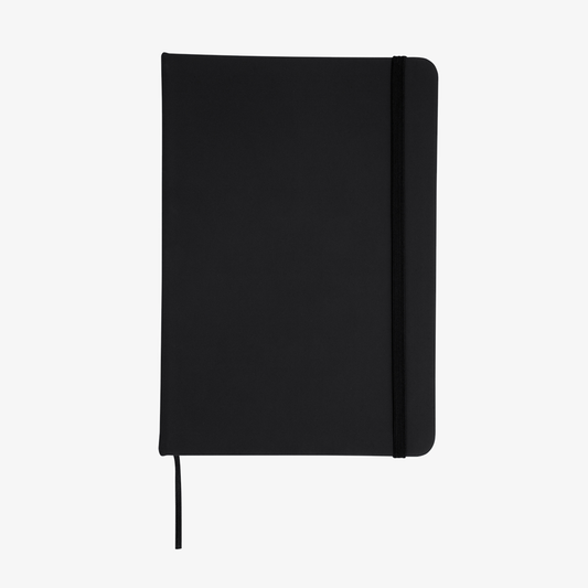 Notizbuch DIN A5 Kunstleder schwarz blanko