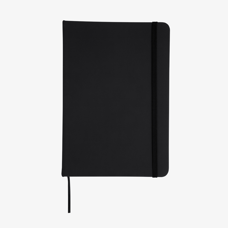 Notizbuch DIN A5 Kunstleder schwarz blanko