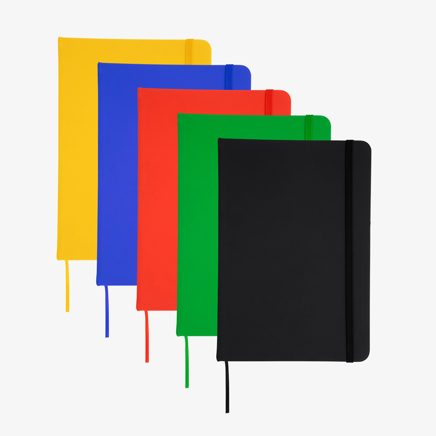 Notizbuch DIN A5 Kunstleder blau blanko