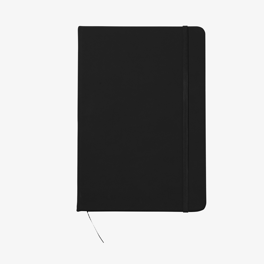 Notizbuch DIN A5 Kunstleder schwarz liniert