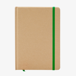 Notizbuch DIN A5 recycelter Kraftkarton blanko grün