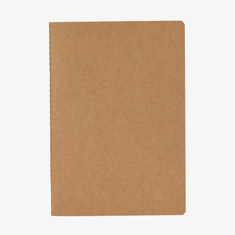 Notizbuch DIN A5 recycelter Kraftkarton liniert