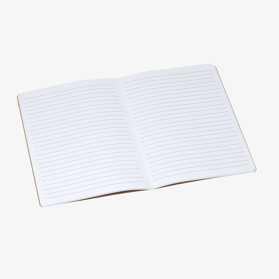 Notizbuch DIN A5 recycelter Kraftkarton liniert