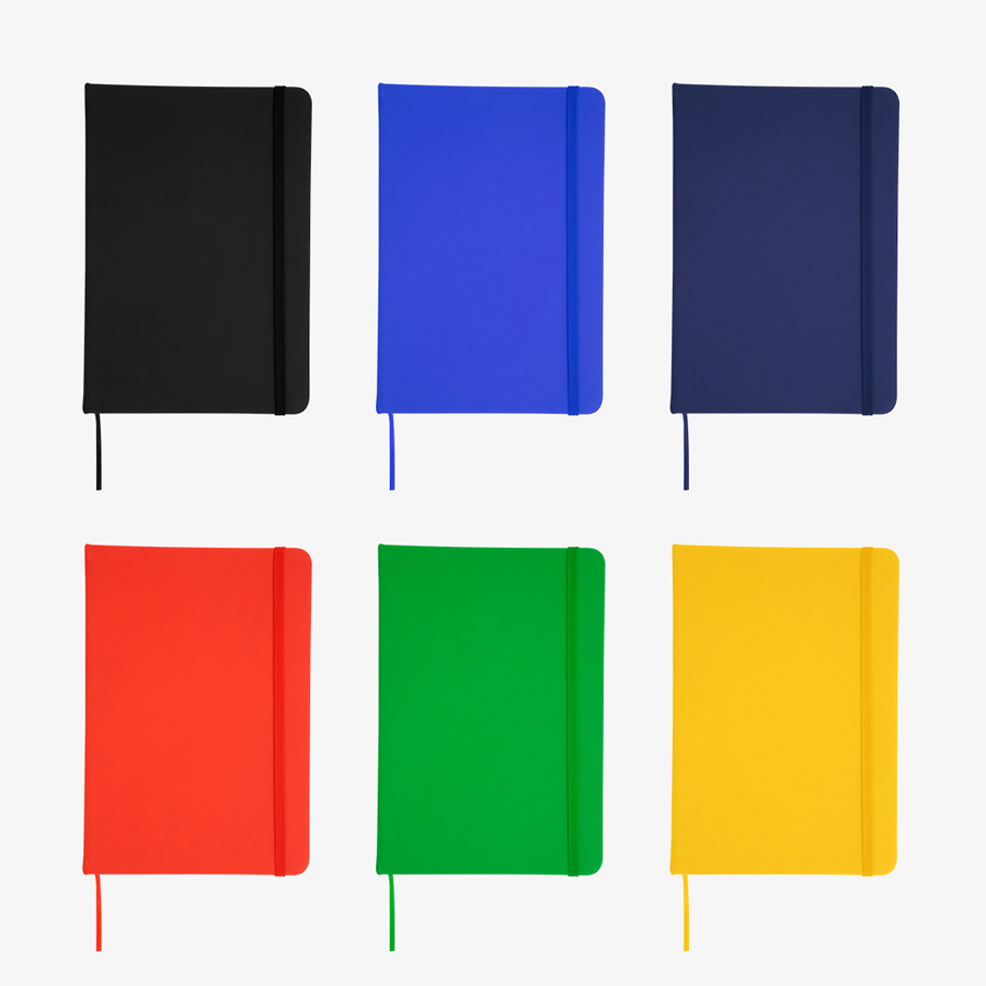 Notizbuch DIN A6 Kunstleder rot blanko