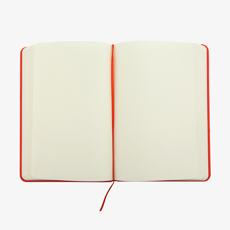 Notizbuch DIN A6 Kunstleder rot blanko