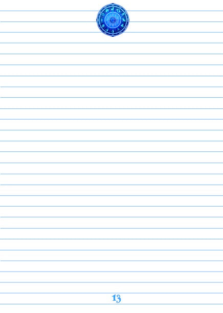 Notizbuch 'Sternzeichen' - blaue Edition