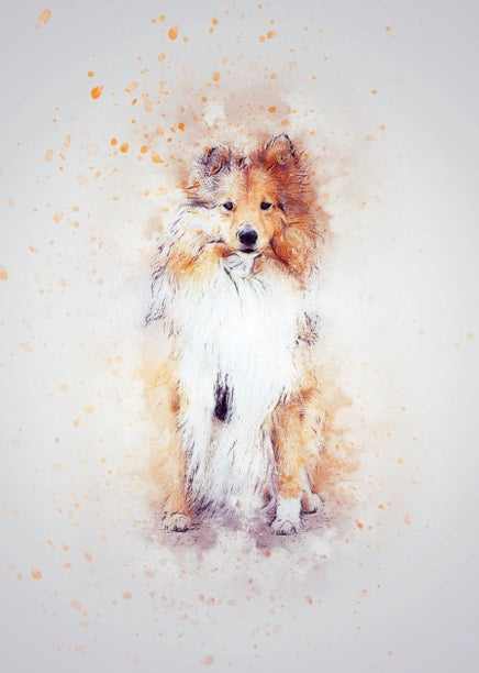 Notizbuch 'Aquarell Hunde'