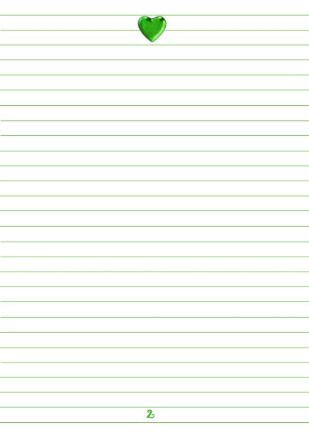 Notizbuch 'Grünes Herz'