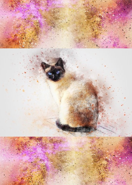 Notizbuch 'Aquarell Katzen'