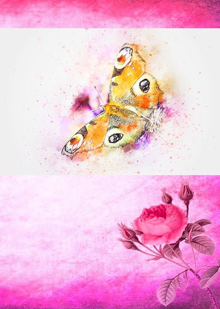 Notizbuch 'Aquarell Schmetterlinge'