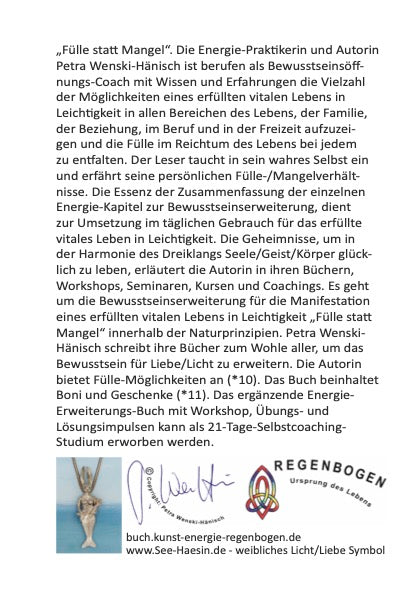 Energie-Buch: Fülle statt Mangel