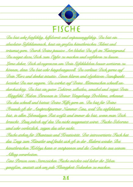 Notizbuch 'Sternzeichen' - bunte Edition