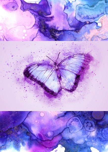 Notizbuch 'Aquarell Schmetterlinge'