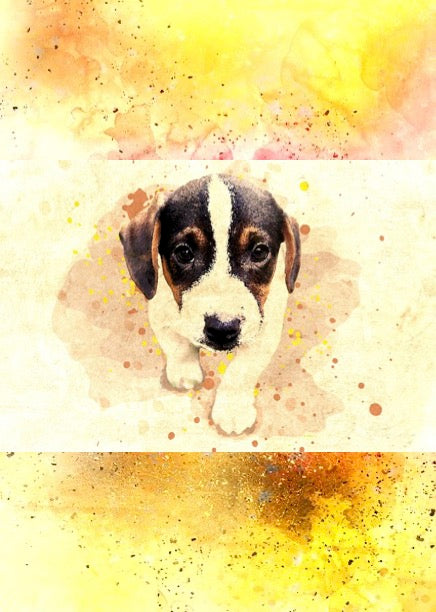 Notizbuch 'Aquarell Hunde'
