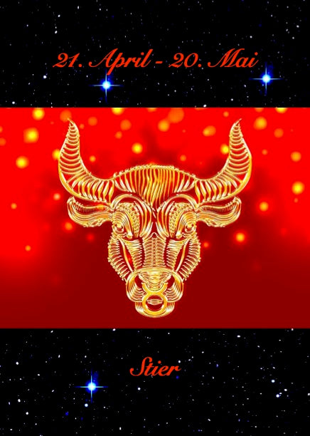 Notizbuch 'Sternzeichen' - rote Edition
