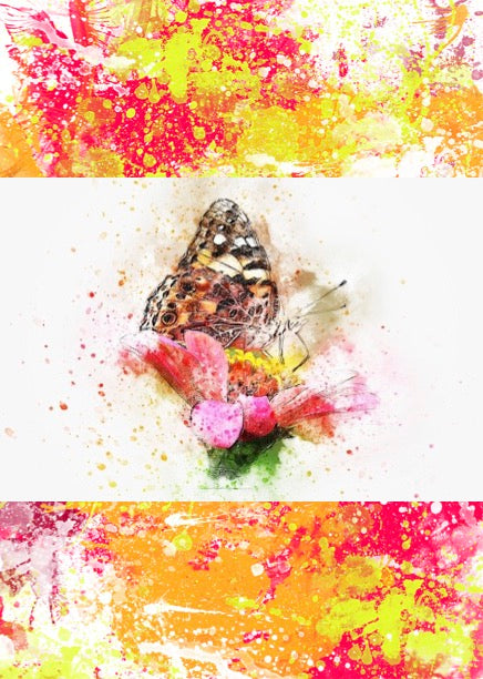 Notizbuch 'Aquarell Schmetterlinge'