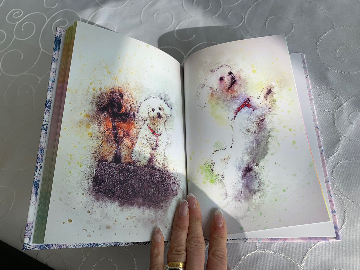 Notizbuch 'Aquarell Hunde'