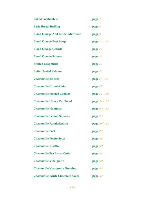 Herbal tea cookbook