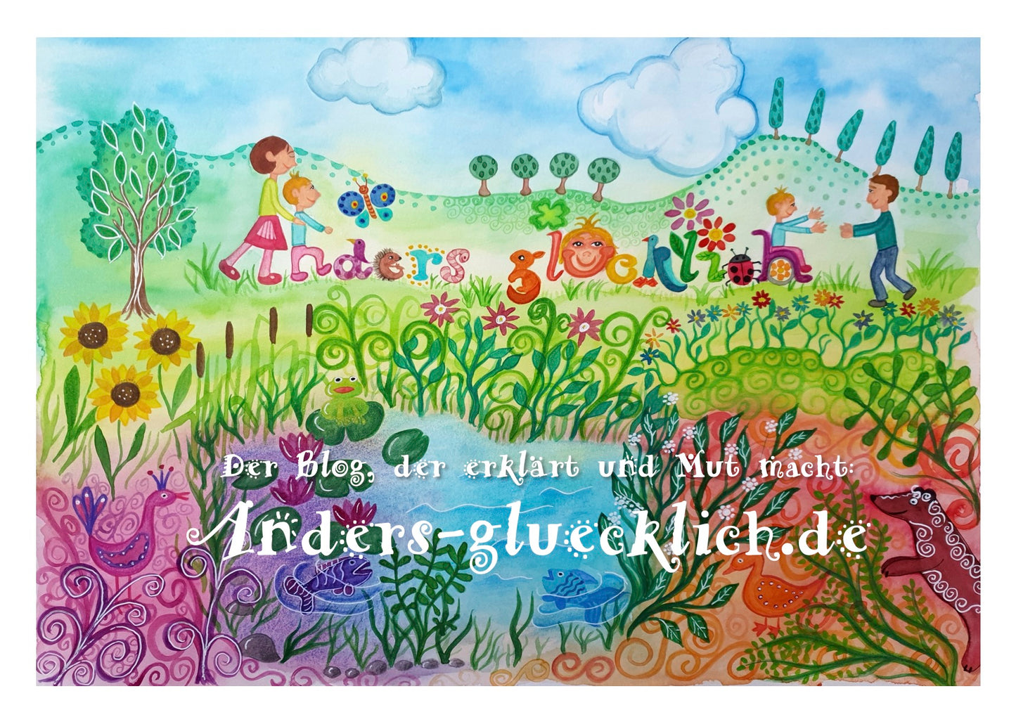 Poster DIN A4 "Anders glücklich"
