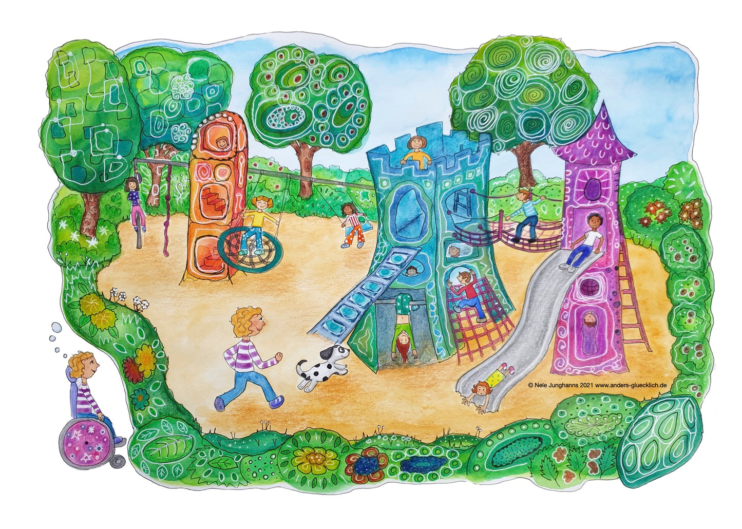 POSTER DIN A3 "FANTASIE-SPIELPLATZ"