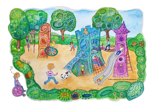 POSTER DIN A3 "FANTASIE-SPIELPLATZ"