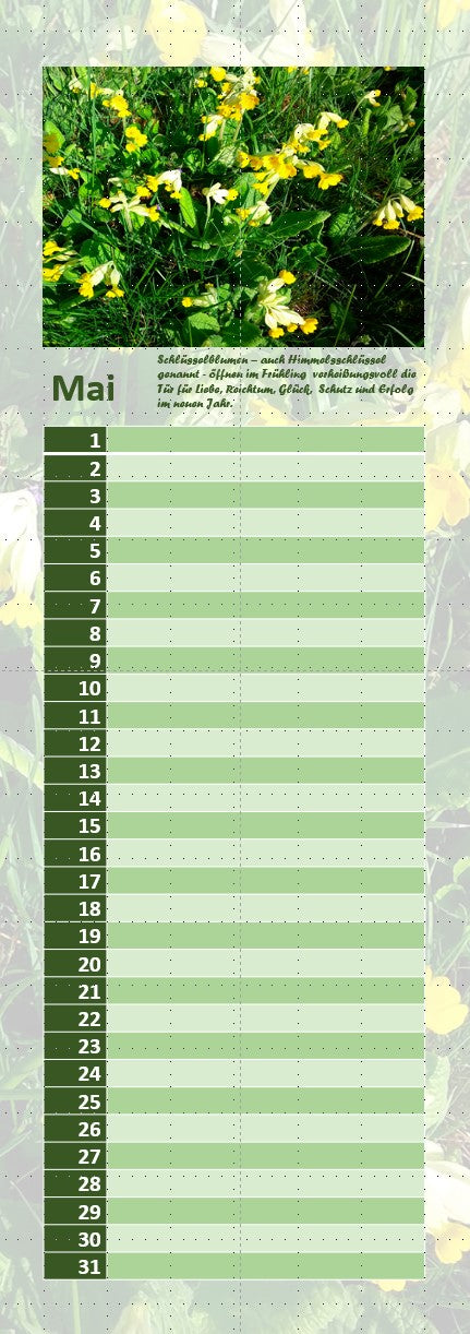 Blumenkalender