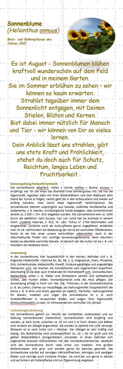 Blumenkalender