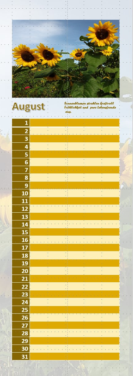 Blumenkalender