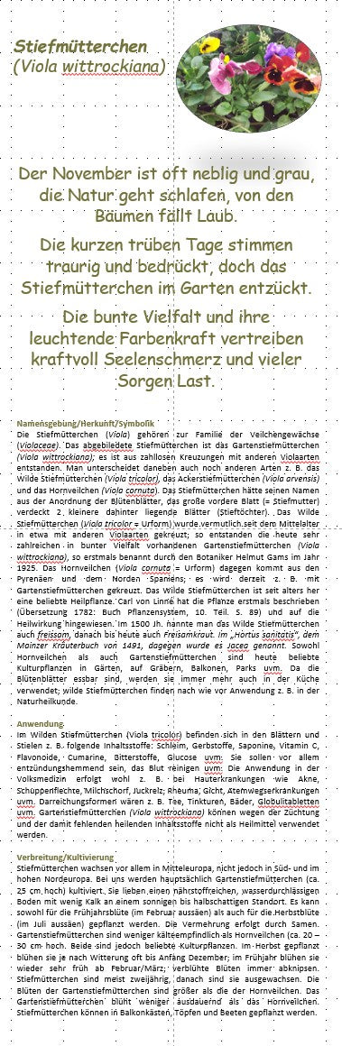 Blumenkalender