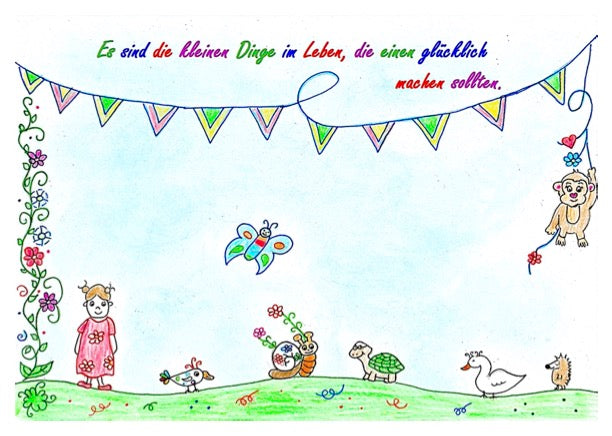 Postkarte "Die kleinen Dinge im Leben"